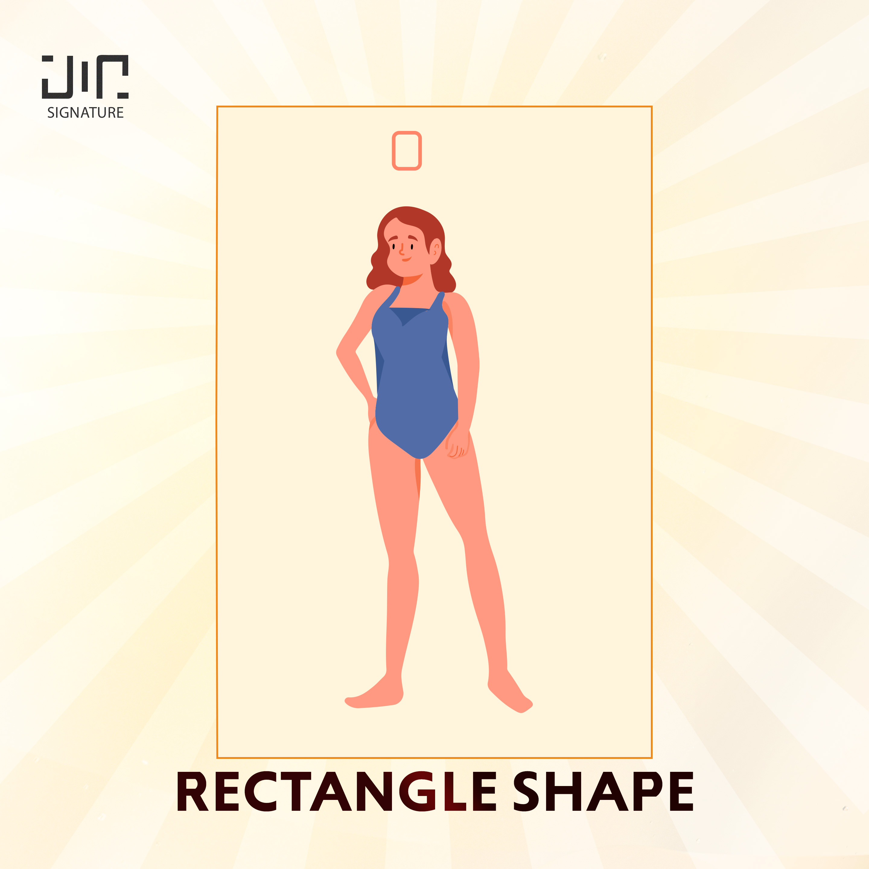 Rectangle body shape